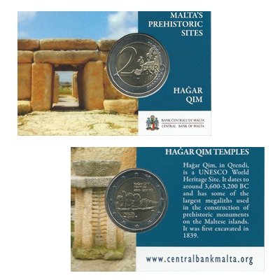 2017 €2 Coin - Malta's Prehistoric Sites - Ħaġar Qim